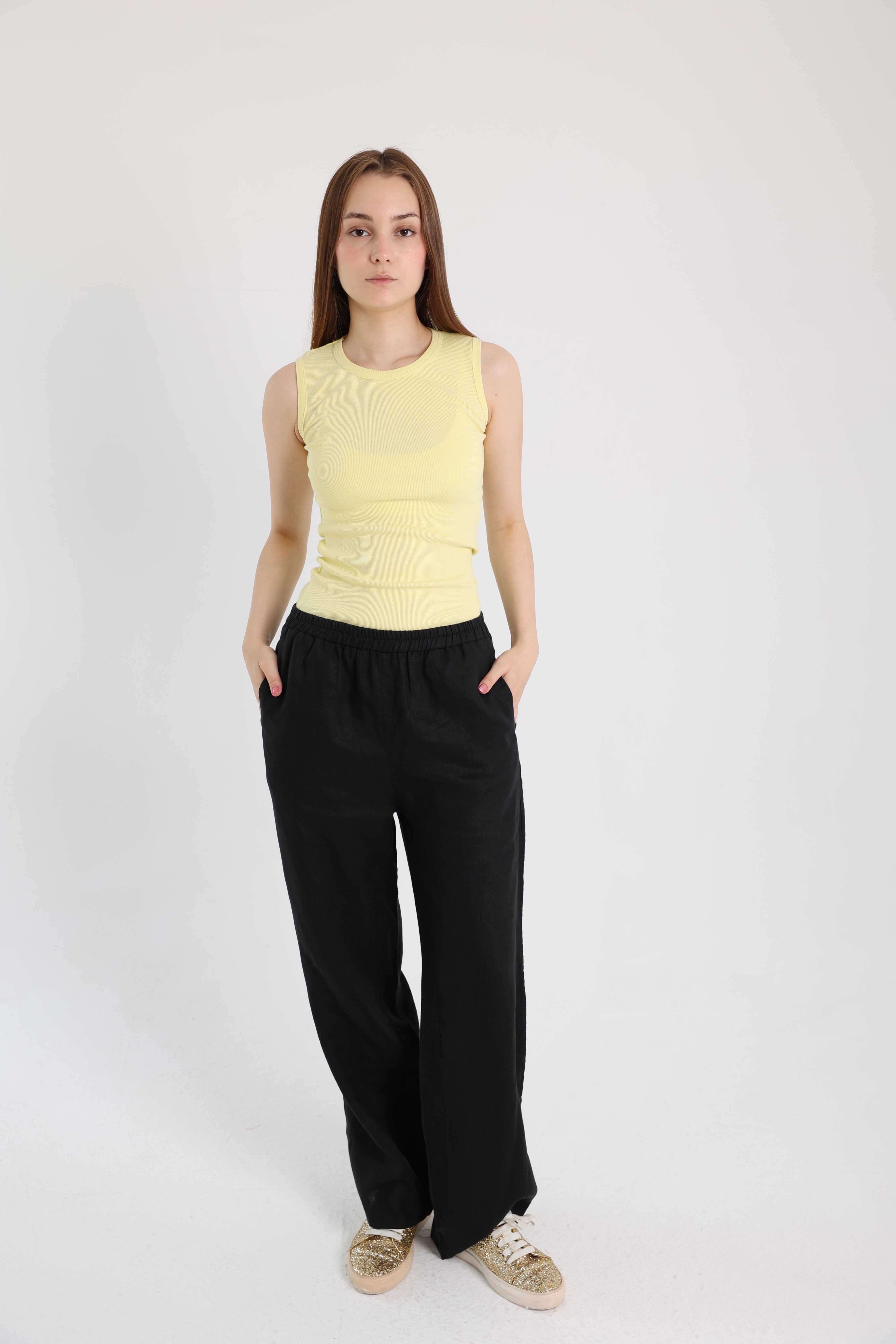 Black Linen Pants