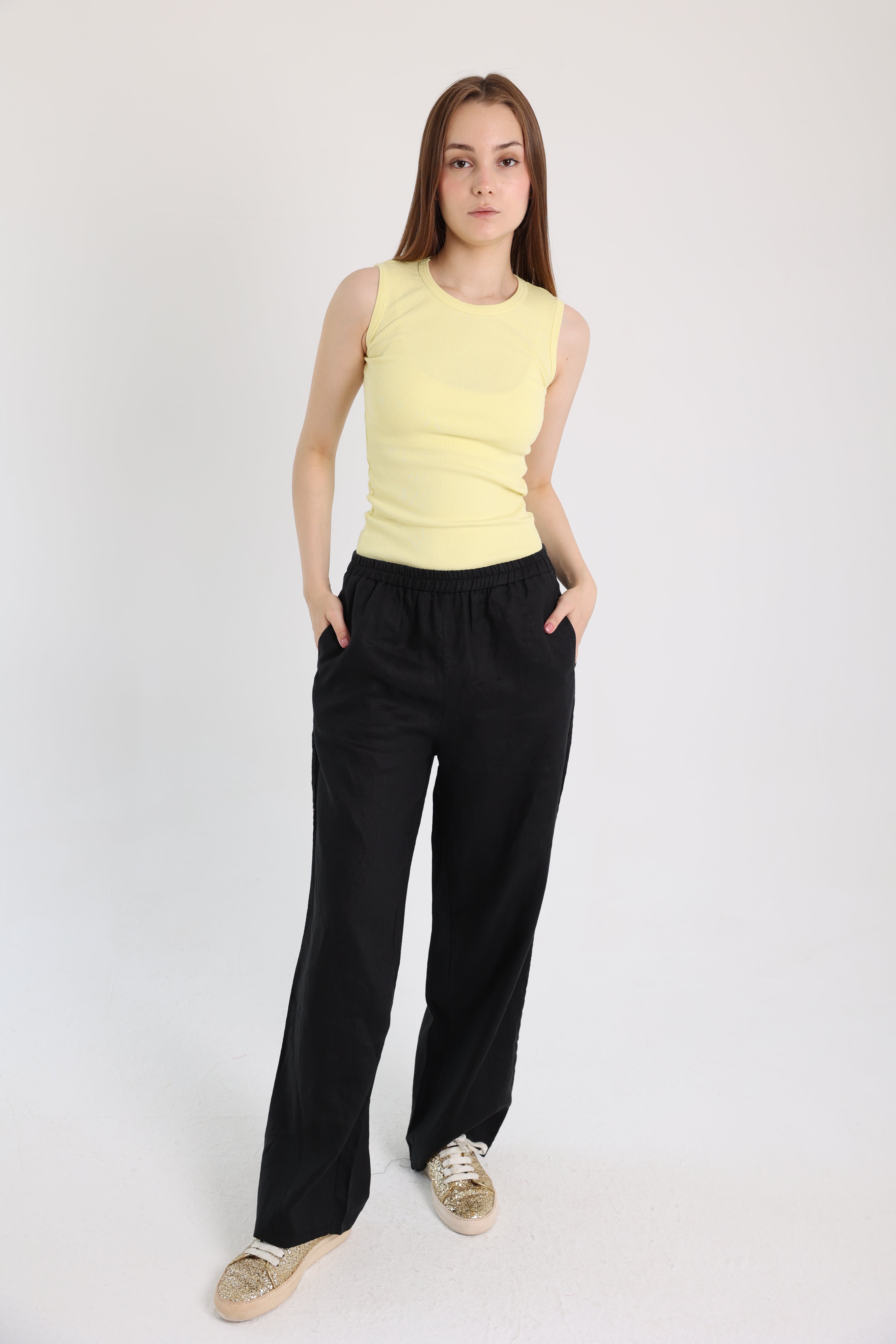Black Linen Pants
