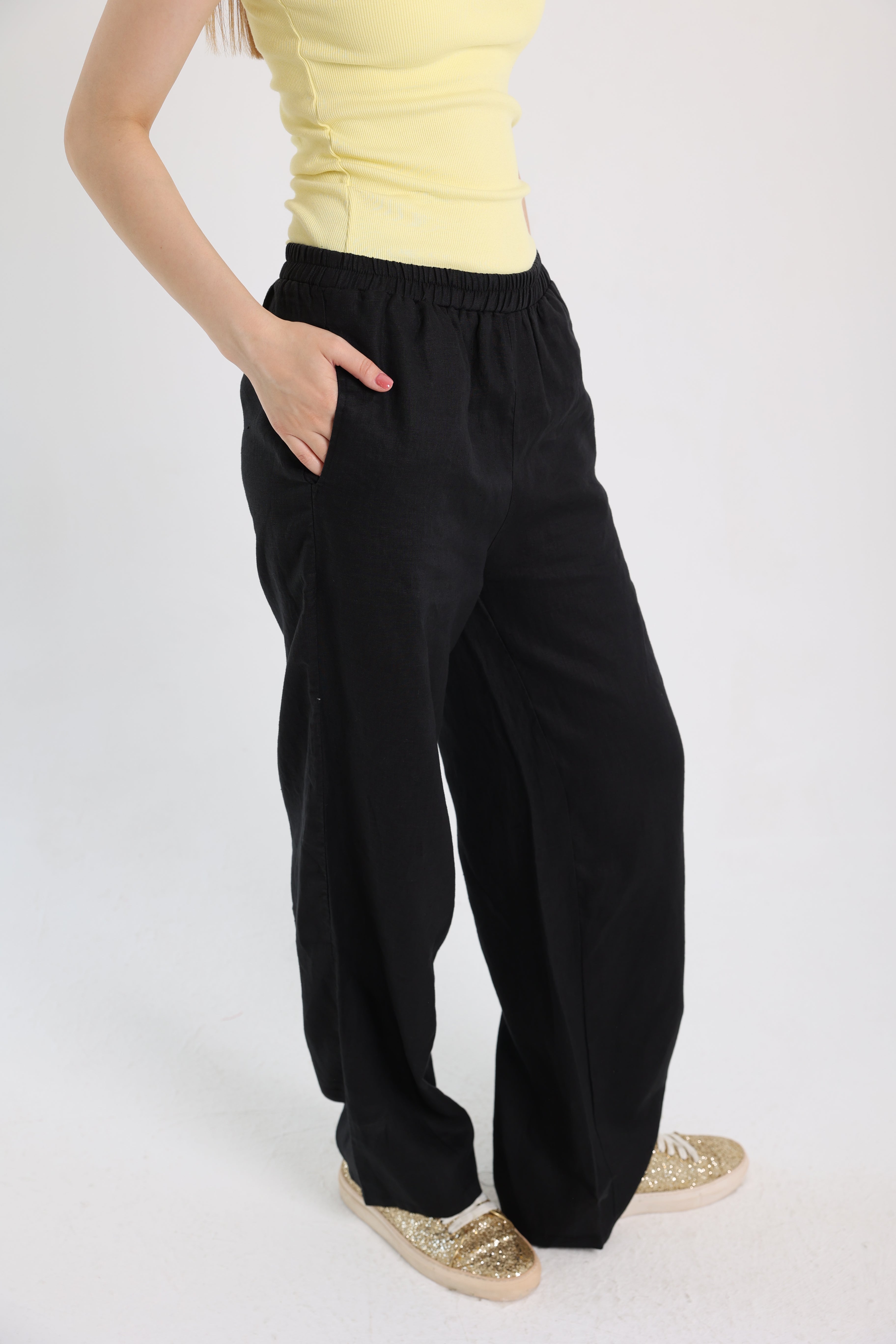 Black Linen Pants