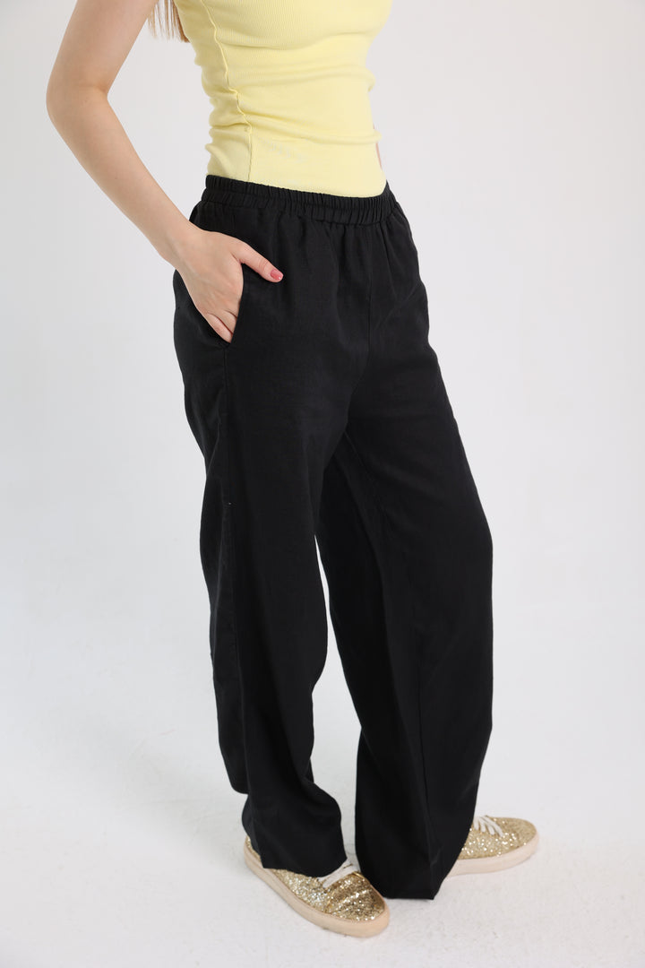Black Linen Pants