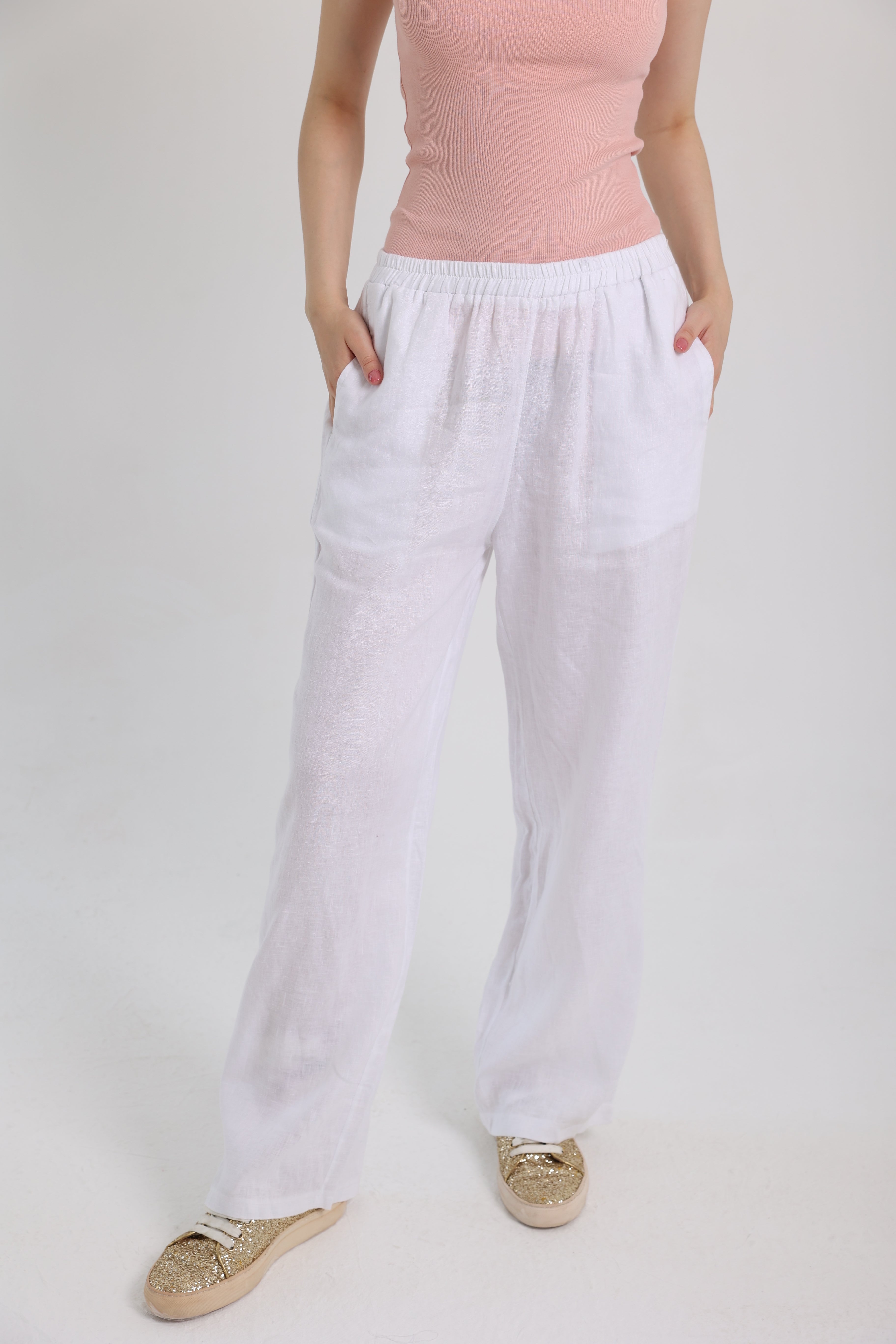 White Linen Pants