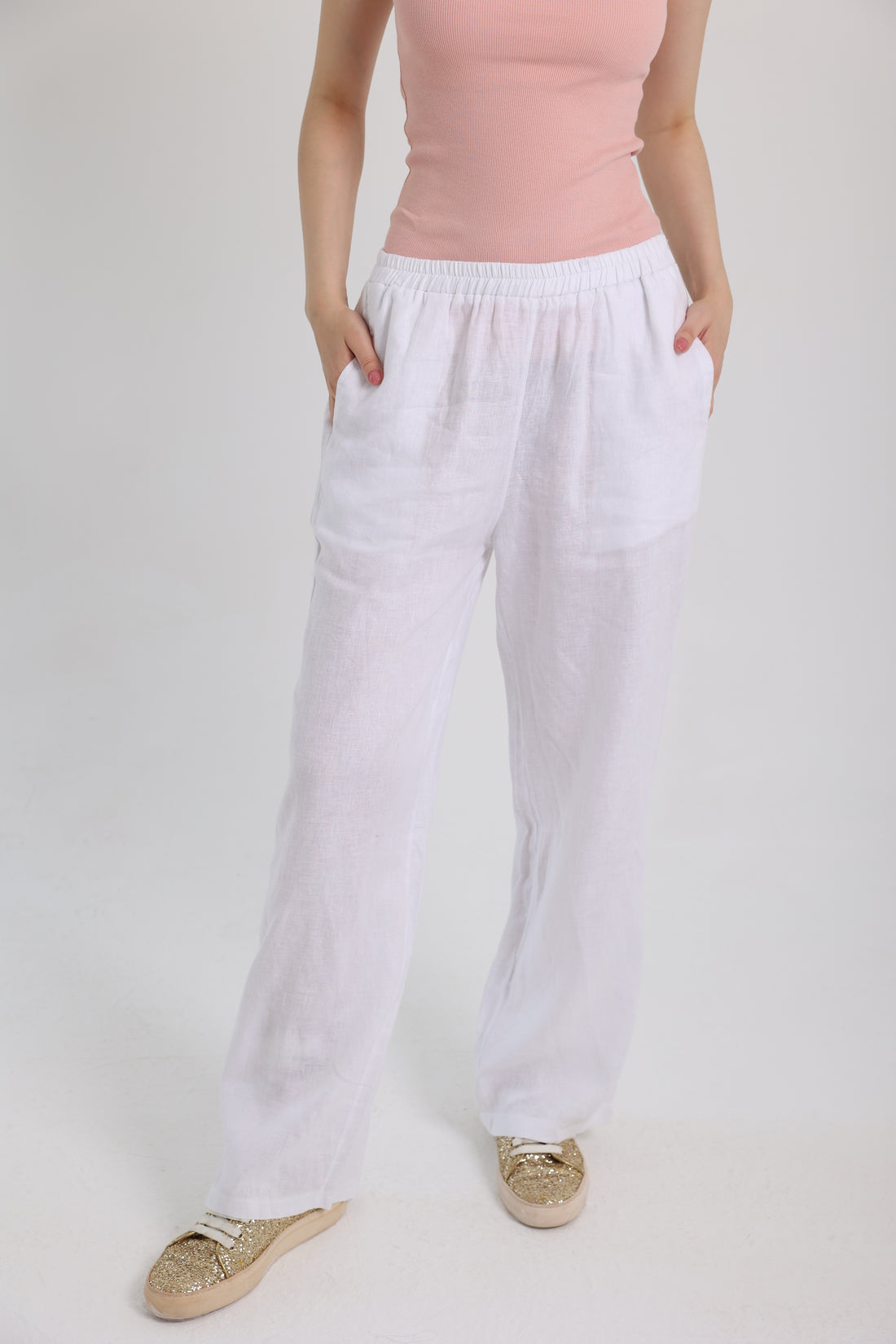 White Linen Pants