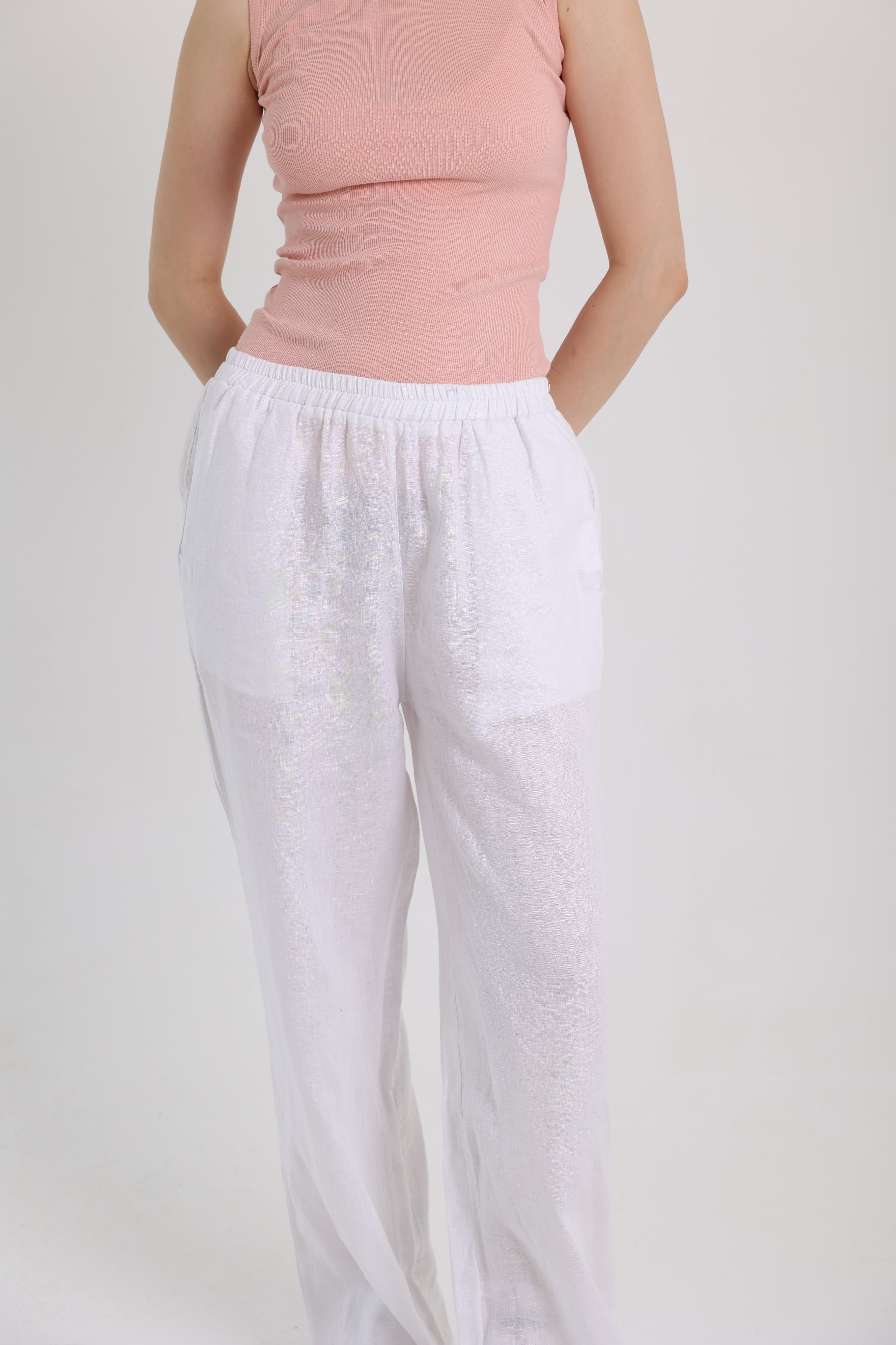 White Linen Pants