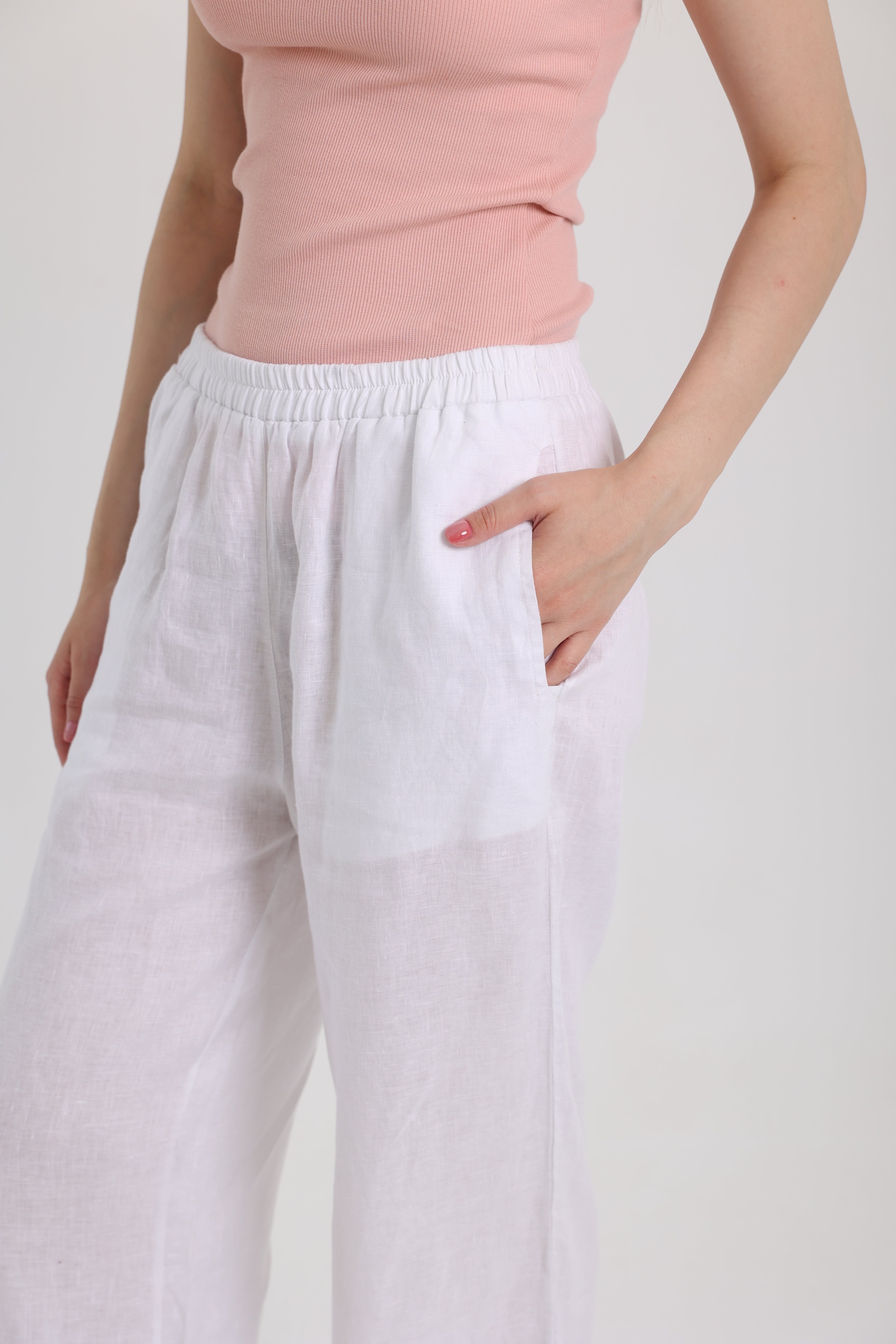 White Linen Pants