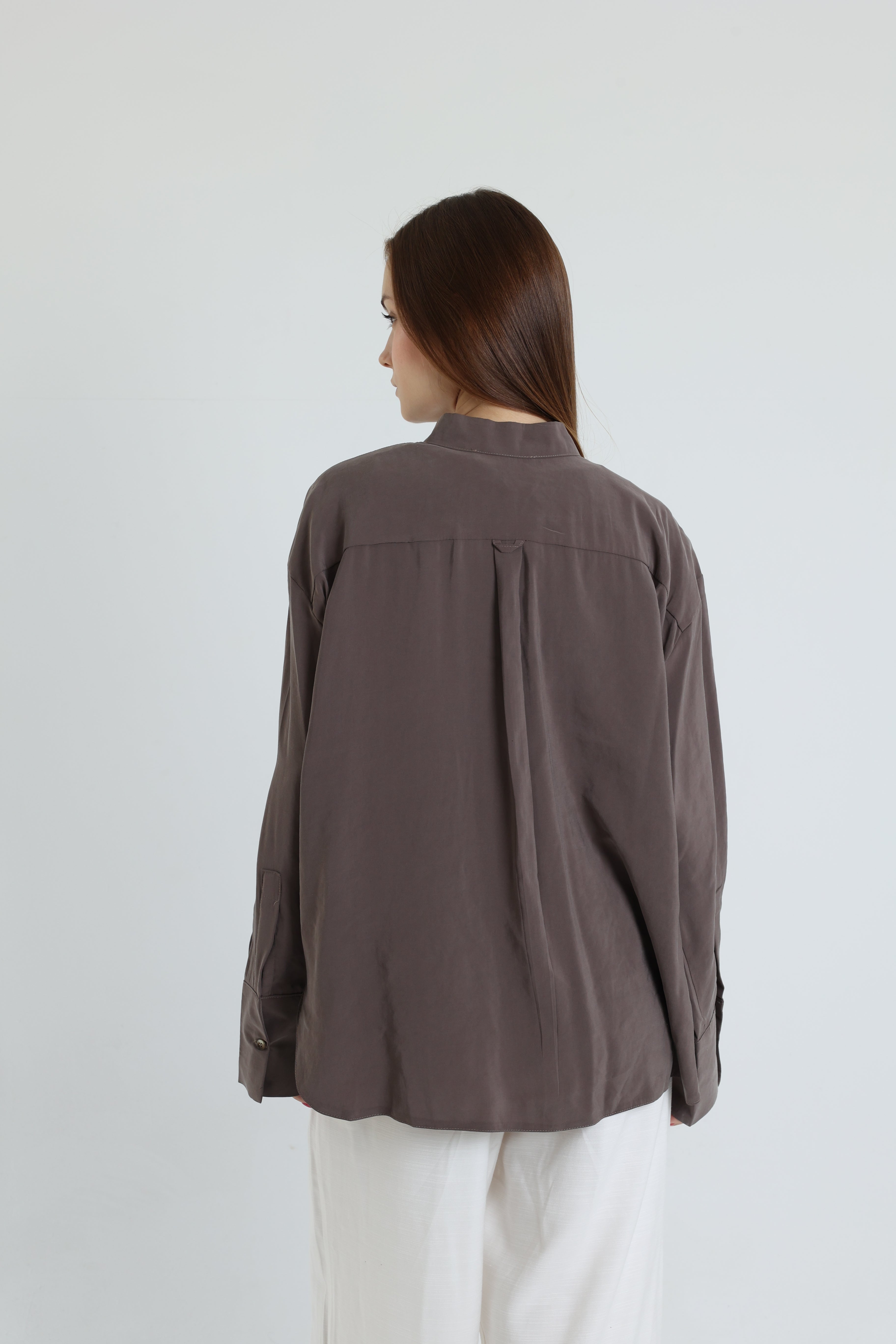 Caffe basic suede shirt